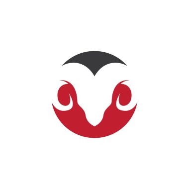 Keçi Logo Şablonu vektör simgesi