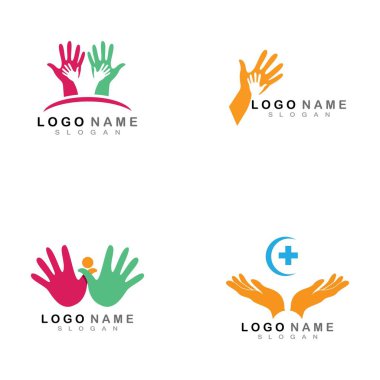 El Bakımı Logo Şablonu vektör simgesi