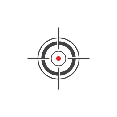 Hedef Vektör simgesi çizim şablonu