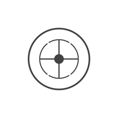 Hedef Vektör simgesi çizim şablonu