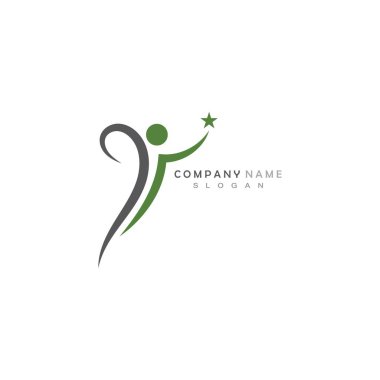 Başarılı insanlar Logo Şablon Vektörü Simgesi