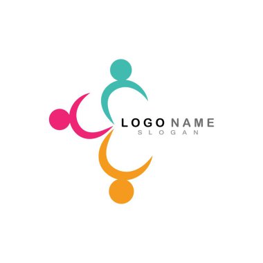 Topluluk, ağ ve sosyal simge tasarım şablonu