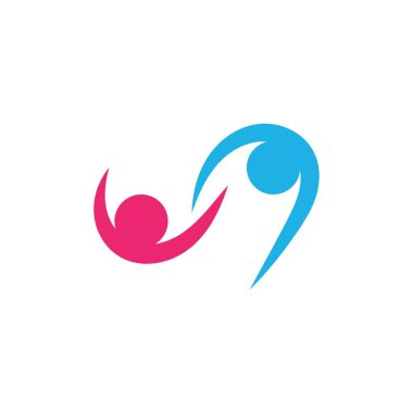 Topluluk, ağ ve sosyal simge tasarım şablonu