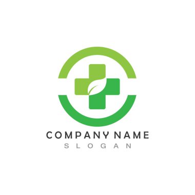 Hastane Logosu ve sembol vektör simgesi