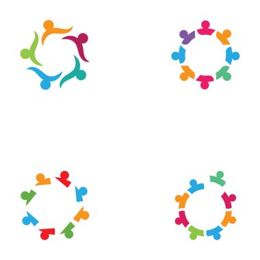 Topluluk Sembol Vektörü Simgesi İllüstrasyonu