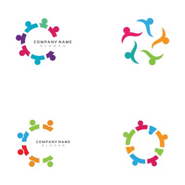 Topluluk Sembol Vektörü Simgesi İllüstrasyonu