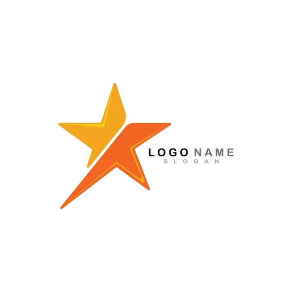 Star Logo Template Vektor Ikon Illusztráció Tervezés — Stock Vector