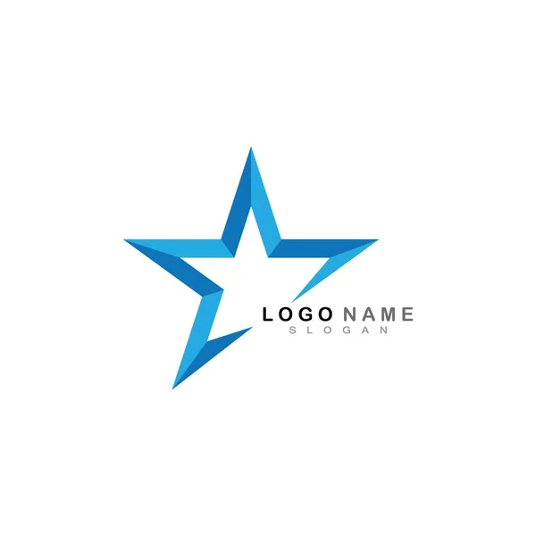 Star Logo Modello Icona Vettoriale Illustrazione Design — Vettoriale Stock