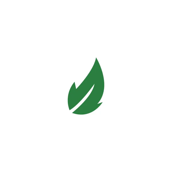 Leaf Symbol Vector Icon Illustration — Stock Vector