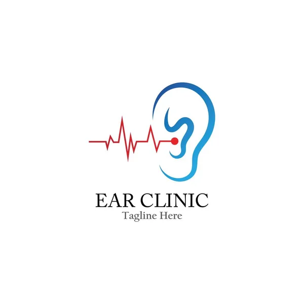 Kulak logosu ve sembol kliniği