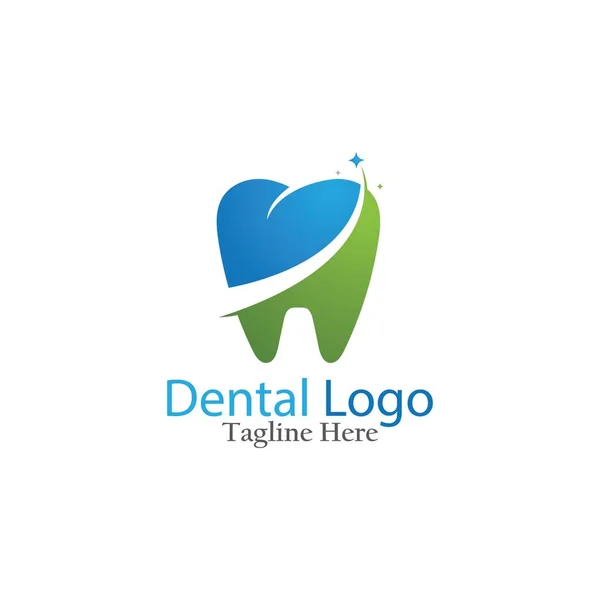 Logotipo Símbolo Dentário — Vetor de Stock