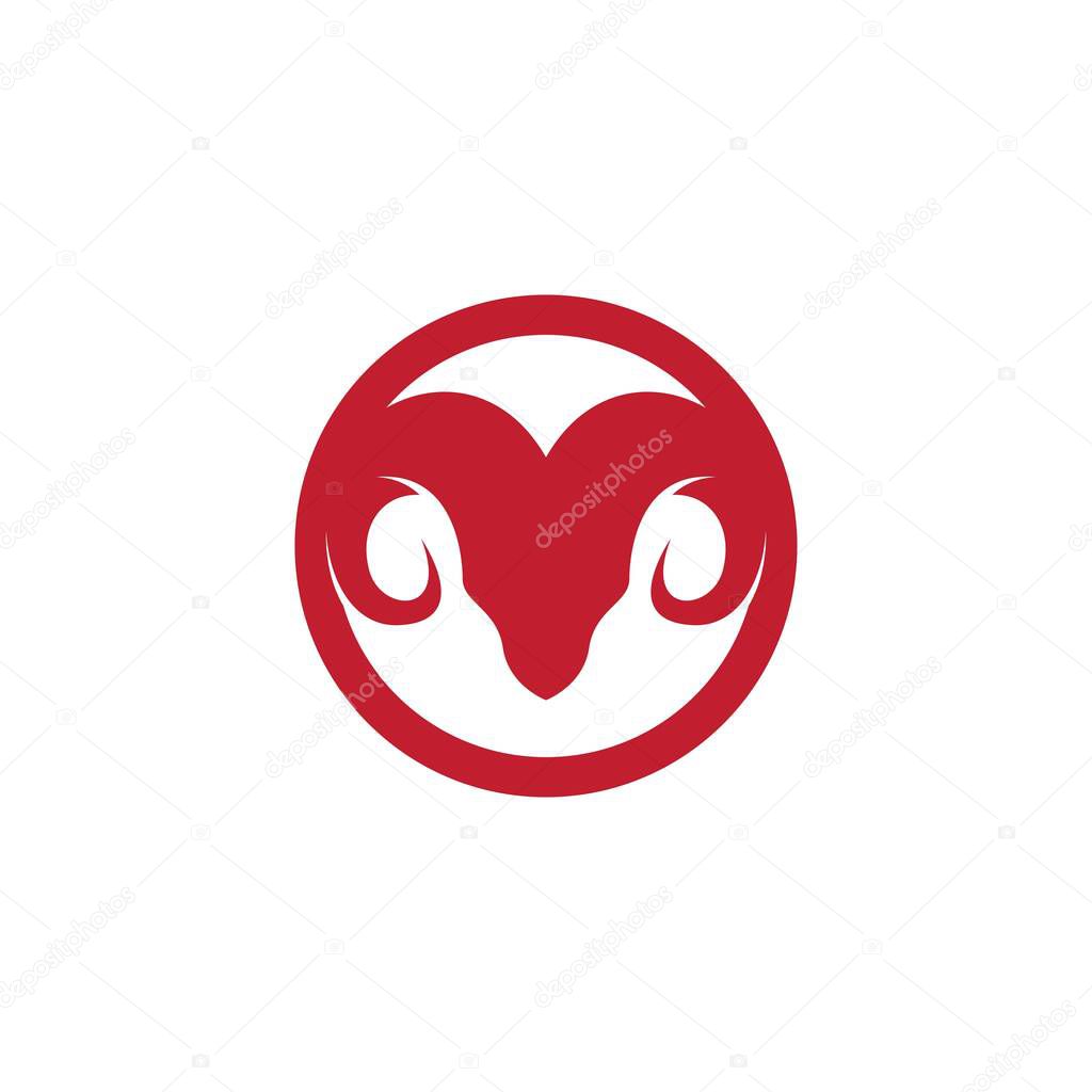 Goat Logo Template vector icon