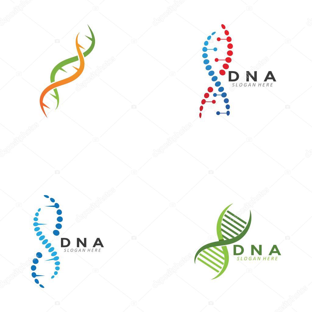 DNA logo and symbol template icon
