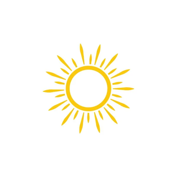 Sun Vector Ilustração Icon Logo Template Design —  Vetores de Stock