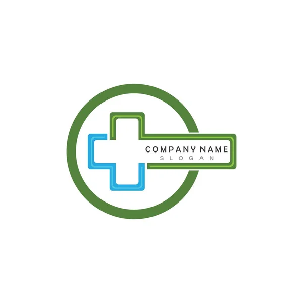 Cross Medical Hospital Logo Vector — Wektor stockowy