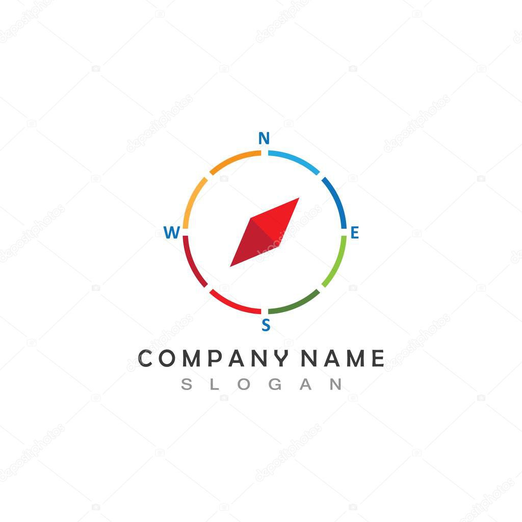 Compass icon Template vector icon illustration design