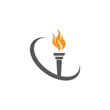Torch logo vektör şablonu
