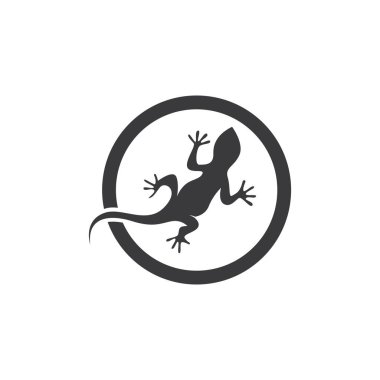 Kertenkele vektör simgesi logosu ve semboller şablonu - Vektör