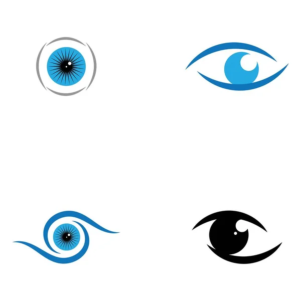 Set Von Markenidentität Corporate Eye Care Vektor Logo Design — Stockvektor