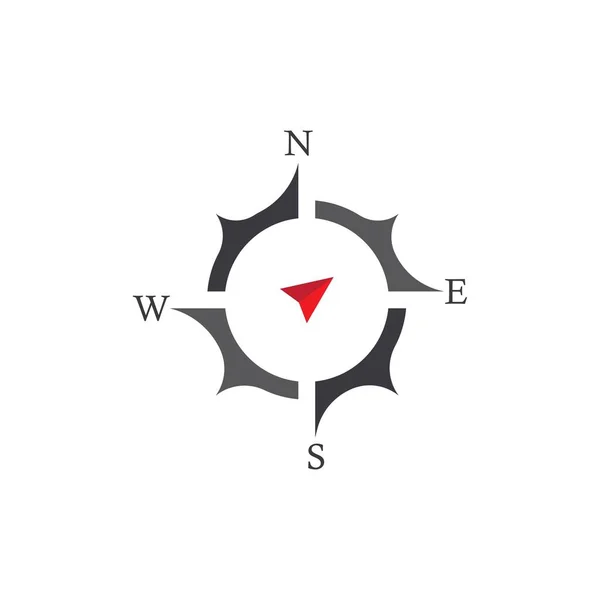 Vector Kompass Zeichen Und Symbole Logo — Stockvektor
