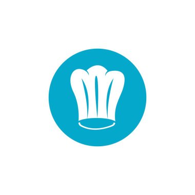 Şapka şefi logosu yaratıcı şablon çizimi