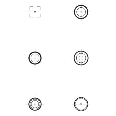 Vektör hedef simgesi tasarımı illüstrasyonu