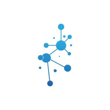 Molekül vektör resimleme tasarımı