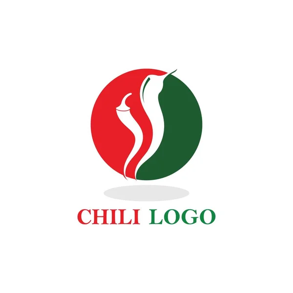 Symbole Chaud Chili Icône Vectorielle Logo — Image vectorielle