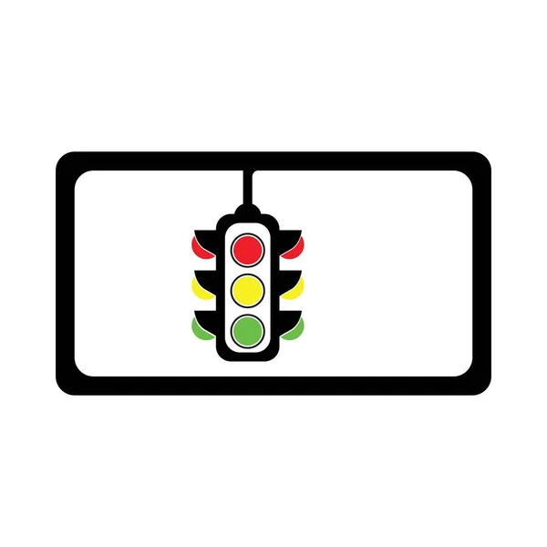 Traffic Lights Graficzny Element Projektu Ilustracja Wektora Logo Symbol — Wektor stockowy