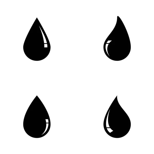 Logo Feuille Eau Naturelle Modèle Symbole — Image vectorielle