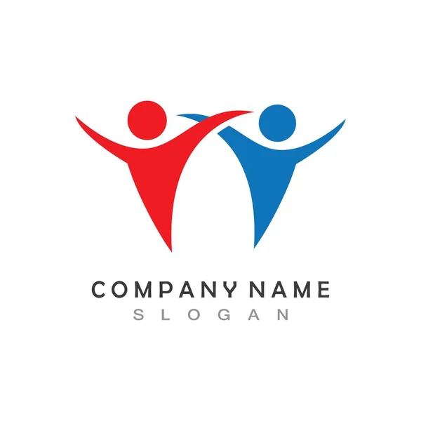 Pessoas Saúde Personagem Humano Logotipo Sinal Ilustração Vetor —  Vetores de Stock