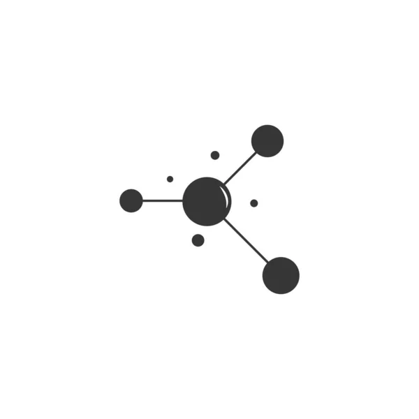 Conception Illustration Icône Vectorielle Molécule — Image vectorielle