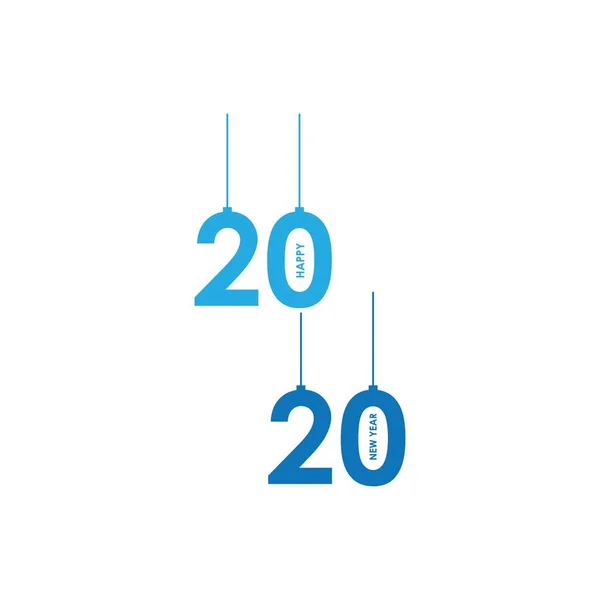 2020年ロゴグラフィックス新年ベクトル — ストックベクタ