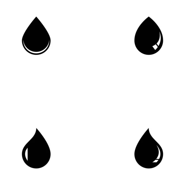 Падіння Води Логотип Шаблон Векторні Ілюстрації Дизайн — стоковий вектор