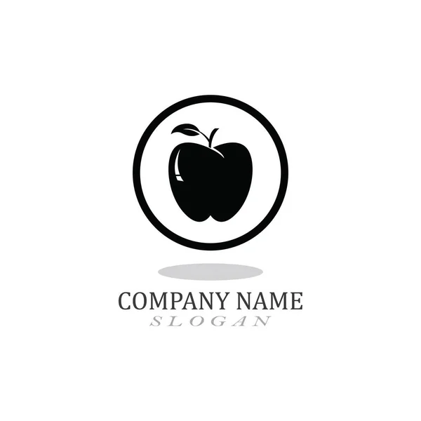 Логотип Символ Black Apple Векторні Ілюстрації — стоковий вектор