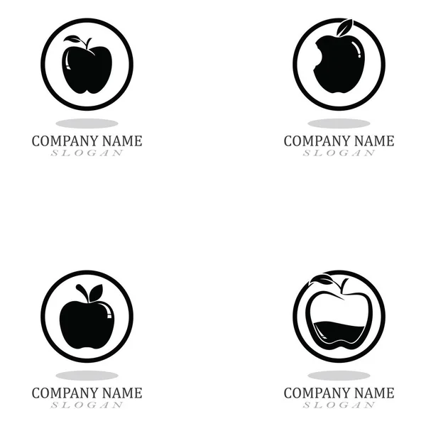 Preto Logotipo Apple Símbolo Ícone Ilustração Vetorial —  Vetores de Stock