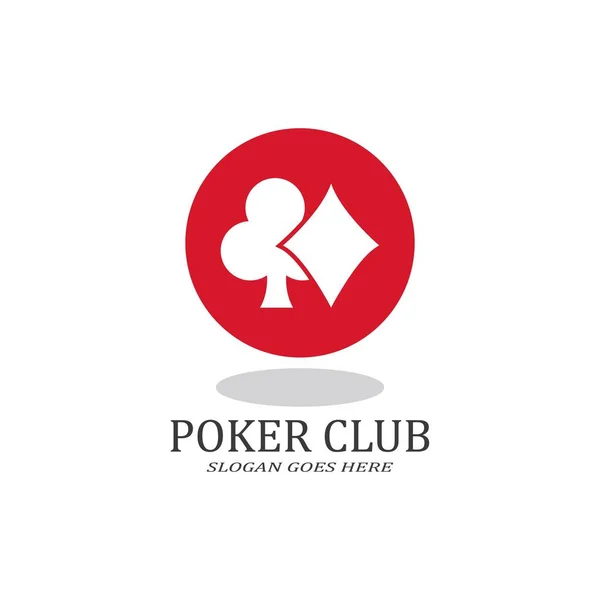 Projeto Logotipo Clube Poker Para Negócio Casino Jogo Jogo Jogo — Vetor de Stock
