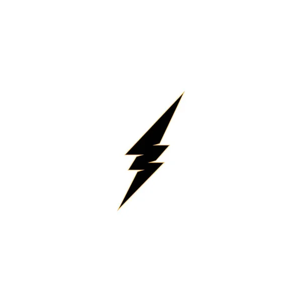 Rayo Rayo Electricidad Logotipo Diseño Plantilla — Archivo Imágenes Vectoriales