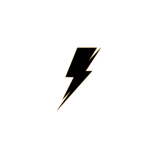 Rayo Rayo Electricidad Logotipo Diseño Plantilla — Archivo Imágenes Vectoriales
