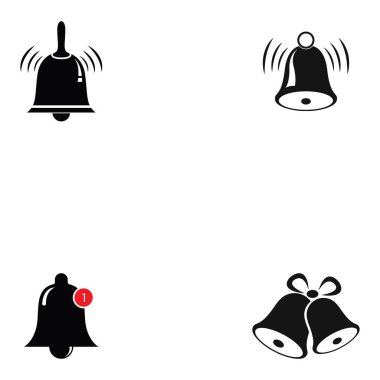 Çan Vektör Simgesi, Alarm, Zil, Bildirim Simgesi