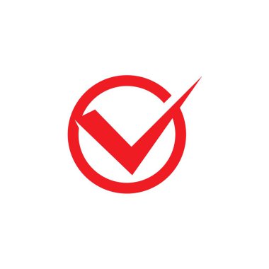 V harfi logo şablonunu kontrol et