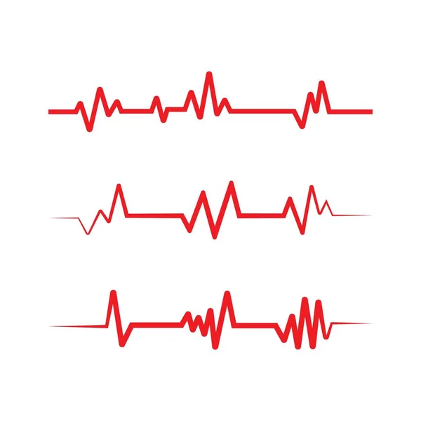 Art Design Santé Pouls Médical Pouls Icône Illustration — Image vectorielle