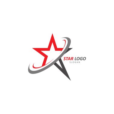 Yıldız Logo Şablonu vektör çizimi