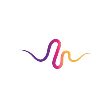 Ses teknolojisi, müzik ses dalgaları vektör illüstrasyonu