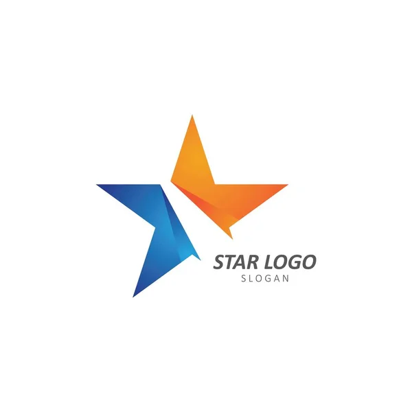 Desenho Ilustração Ícone Vetor Modelo Logotipo Estrela —  Vetores de Stock