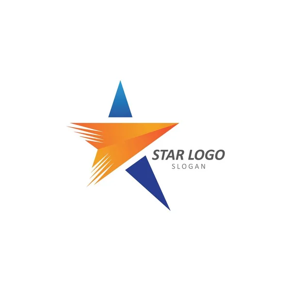 Star Logo Modello Icona Vettoriale Illustrazione Design — Vettoriale Stock