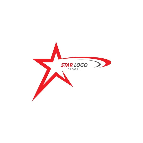 Star Logo Plantilla Vector Icono Ilustración — Vector de stock