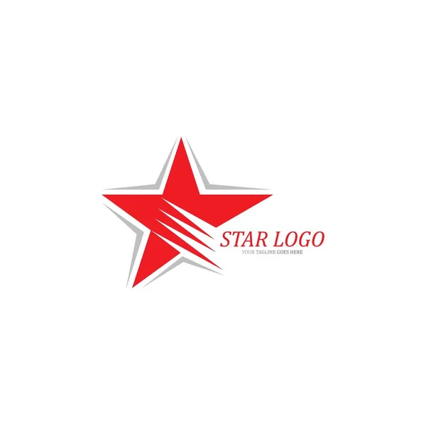 Star Logo Plantilla Vector Icono Ilustración — Archivo Imágenes Vectoriales