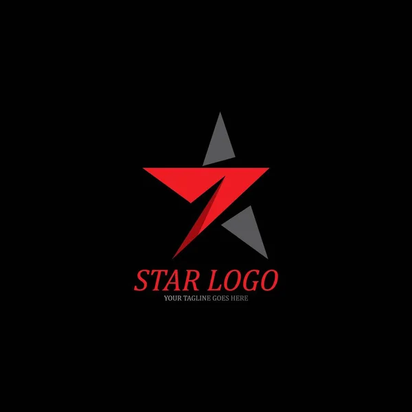 Imagem Ícone Vetor Modelo Logotipo Estrela —  Vetores de Stock