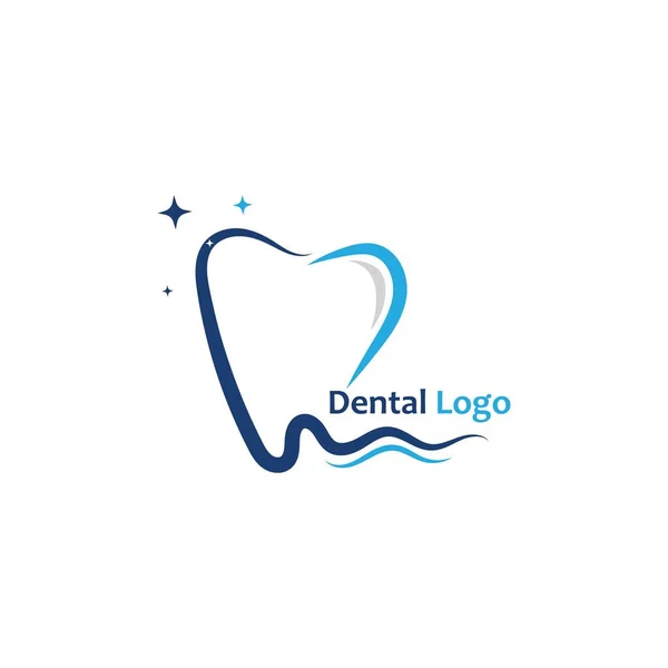 Logotipo Cuidados Dentários Vetor Símbolo —  Vetores de Stock